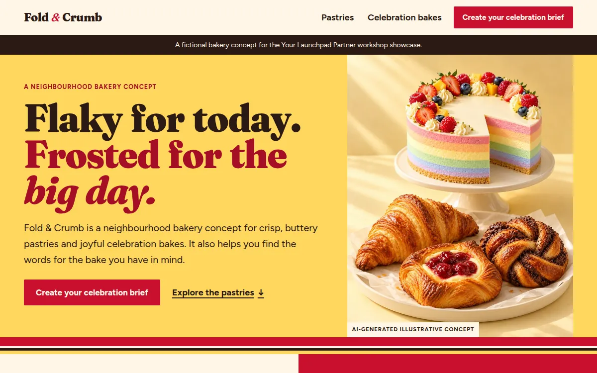 Fold & Crumb — Home page