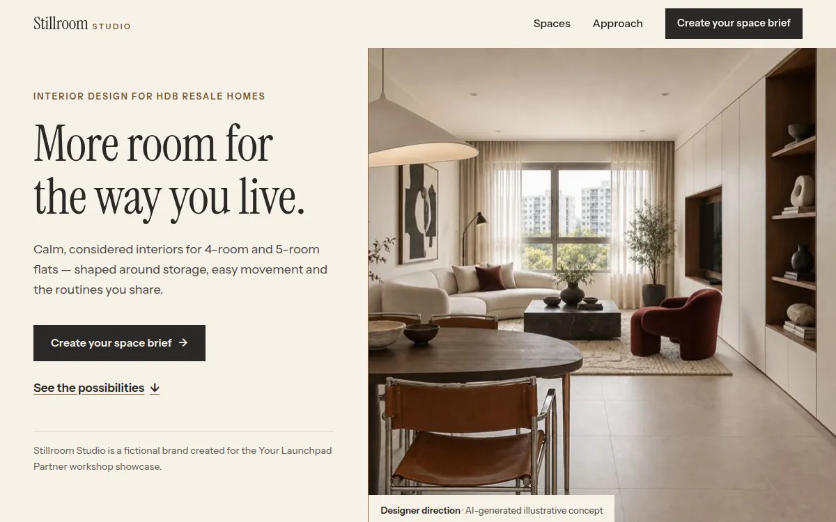 Stillroom Studio — Home page